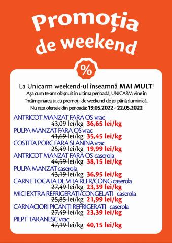 Catalog Unicarm Sântana | Promotie de weekend | 18.05.2022 - 22.05.2022