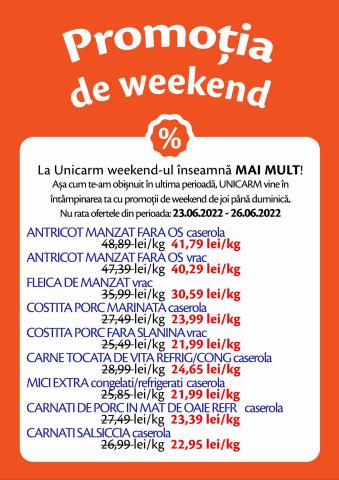Catalog Unicarm Dej | Promotie de weekend | 21.06.2022 - 26.06.2022