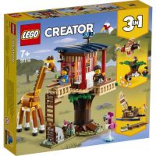 Ofertă LEGO® Creator - Casuta din copac cu animale salbatice din safari (31116) 159,99 lei