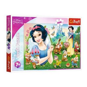 Ofertă Puzzle Trefl 200 piese, Alba ca Zapada si cei 7 pitici, Disney Princess 24,99 lei la Noriel