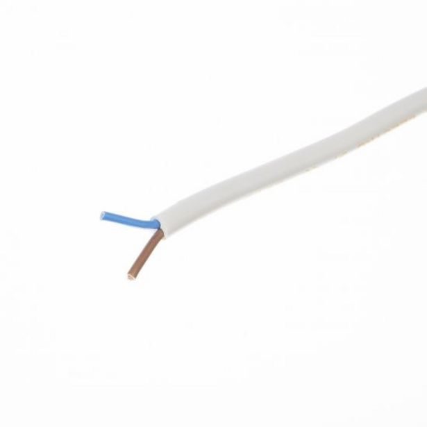 Ofertă Cablu electric MYYM, H05VV-F, 2 x 1 mm², alb, la metru 2,27 lei