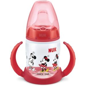 Ofertă Biberon NUK First Choice Mickey Mouse 10215268, flux lent, 6-18 luni, 150ml, rosu-transparent 40,26 lei la Altex