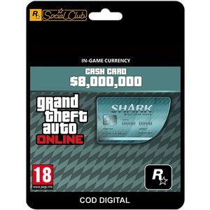 Ofertă Grand Theft Auto V Online: Megalodon Shark Cash Card (licenta electronica Social Club) 344,9 lei la Altex