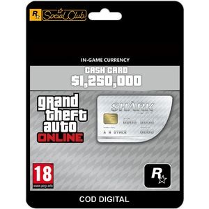 Ofertă Grand Theft Auto V Online: Great White Shark Card (licenta electronica Social Club) 69,9 lei la Altex