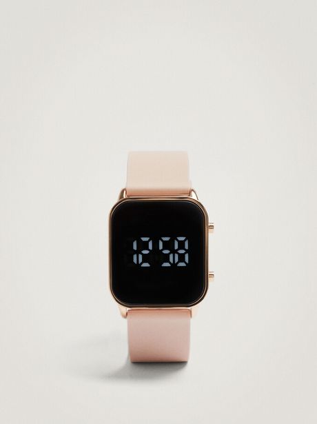 Ofertă Digital Watch With Square Face, Pink 209,9 lei la Parfois