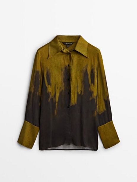 Ofertă Bluză Tie Dye Verde 349 lei la Massimo Dutti