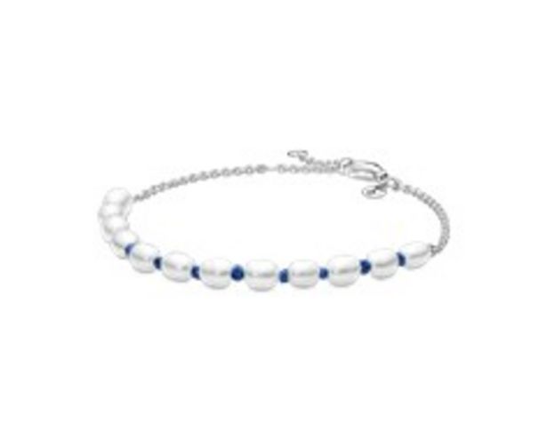 Ofertă Brățară cu fir albastru cu perle de cultură de apă dulce tratate 299 lei la Pandora