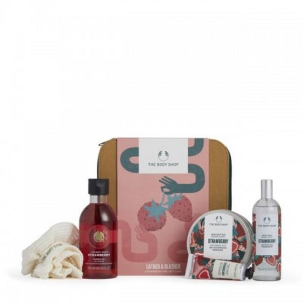 Ofertă Set cadou Lather & Slather Strawberry Big Gift Case 129 lei la The Body Shop