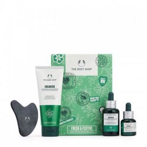 Ofertă Set cadou Fresh & Festive Edelweiss Skincare Gift 210 lei la The Body Shop