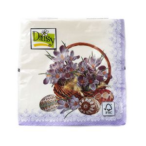 Ofertă Servetele decorative Paste Daisy cu 3 straturi 20 de bucati, 33 x 33 cm, diverse modele 3 lei la Auchan